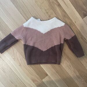 Color block baby sweater